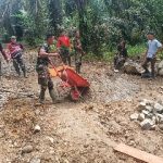 Kodim 0209/LB Rampungkan Pembangunan Jembatan Beton Penghubung Dusun IV Purwosari dan Desa Pulo Jantan